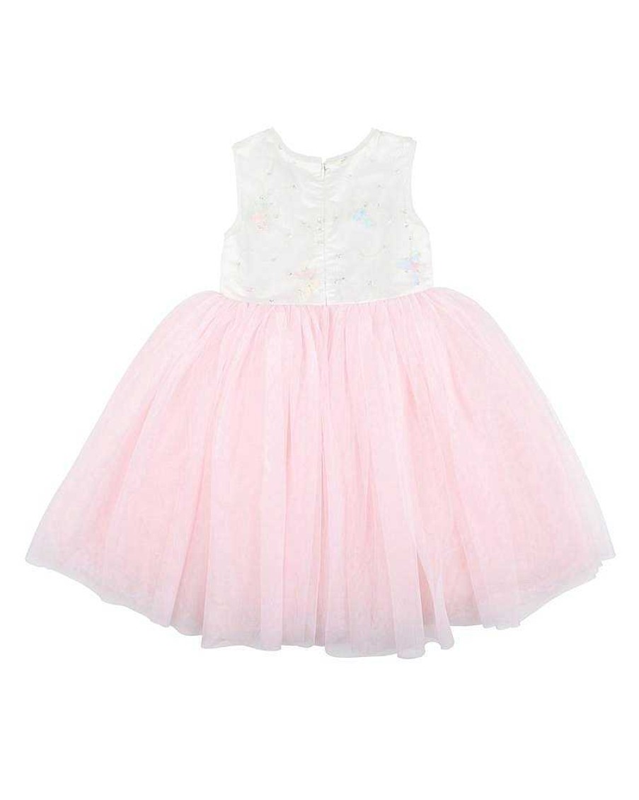 BEBE Butterfly Appliqued Dress 3-7Yrs