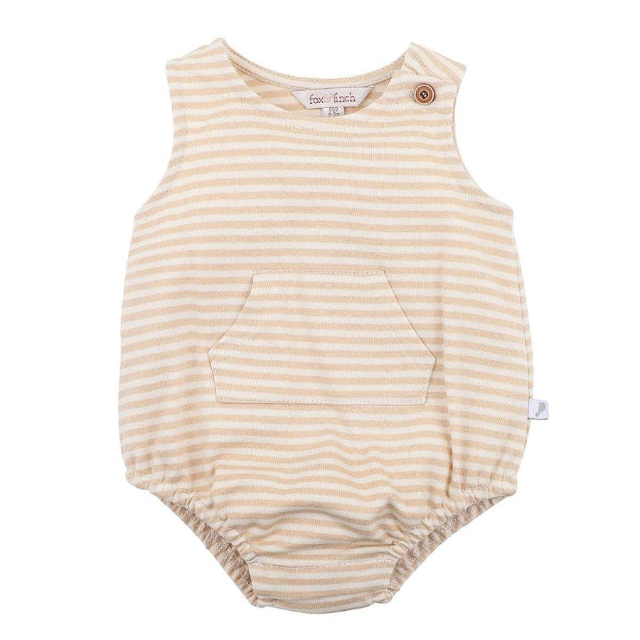 Minihaha Armadillo Stripe Bodysuit