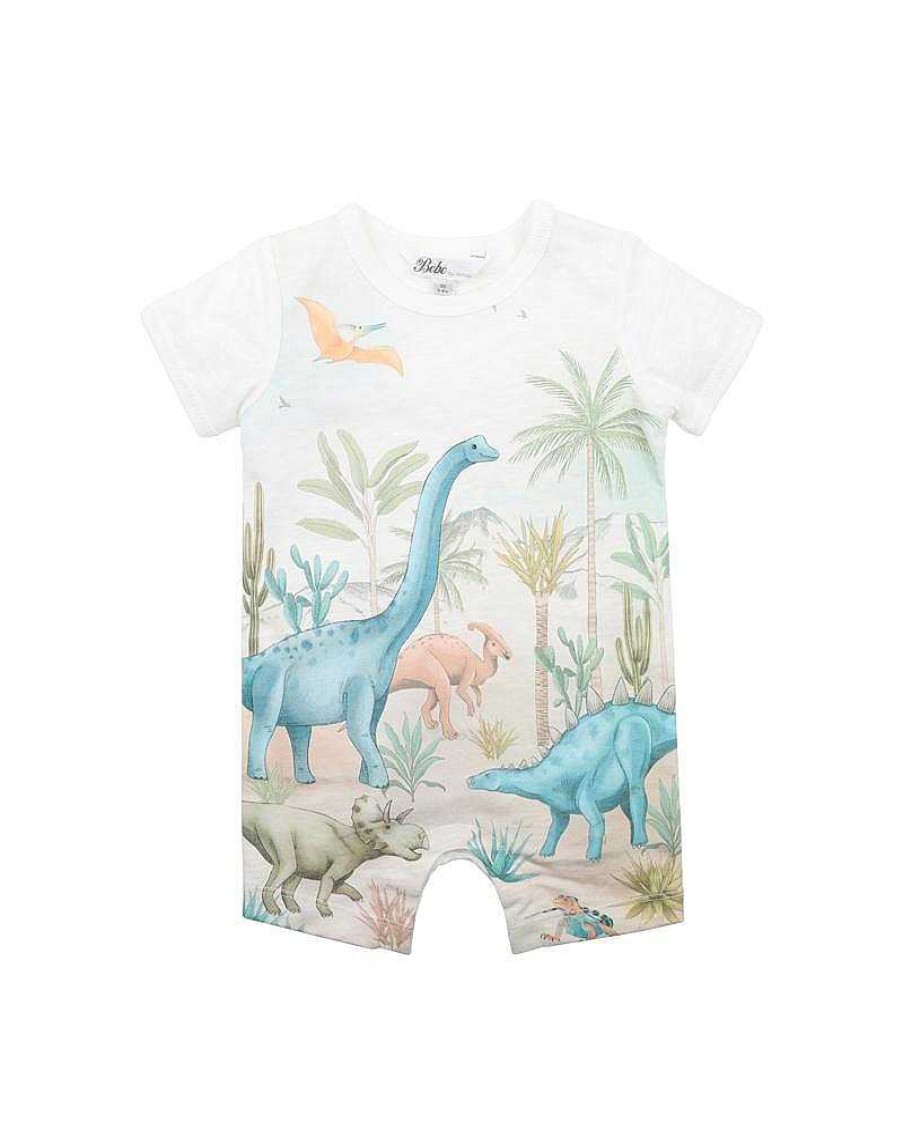 BEBE Kai Dino Forest Ss Romper