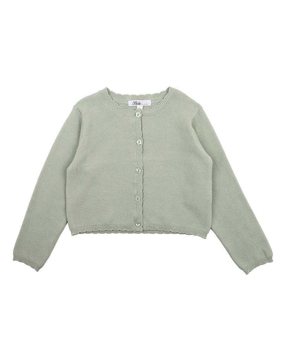 BEBE Sage Scalloped Edge Cardigan 3-7Yrs