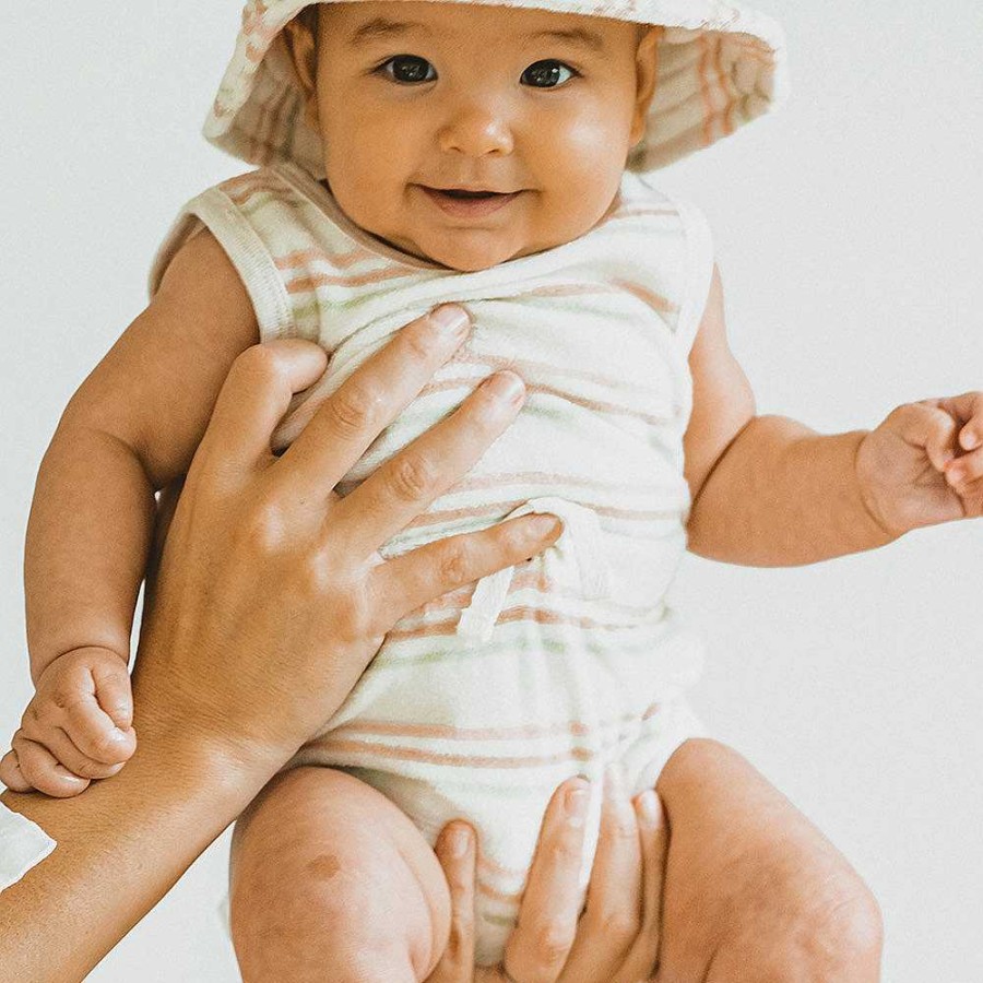 BÉBÉ Stripe Terry Bodysuit