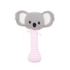 ALIMROSE Pink Baby Koala Stick Rattle