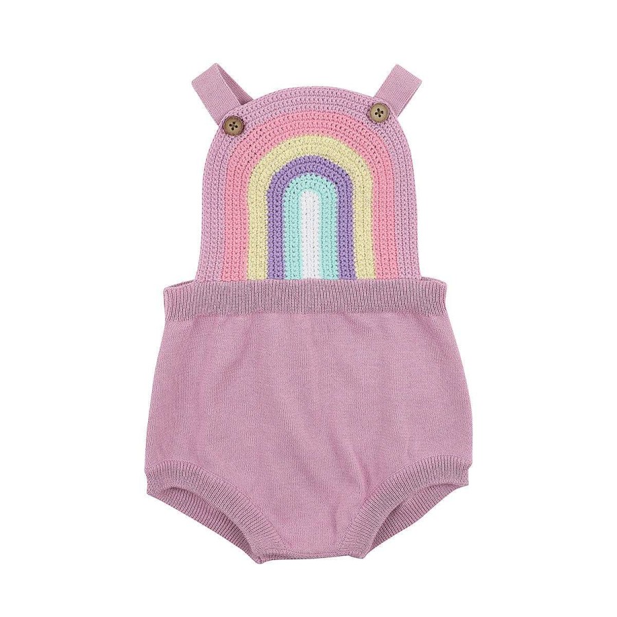 BÉBÉ Hana Knit Rainbow Bodysuit