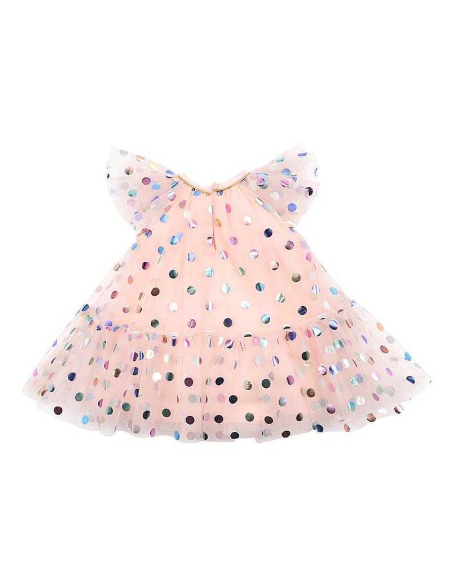 BEBE Party Spot Tulle Dress