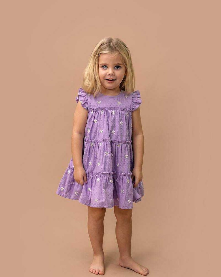 BEBE Indi Daisy Tiered Dress